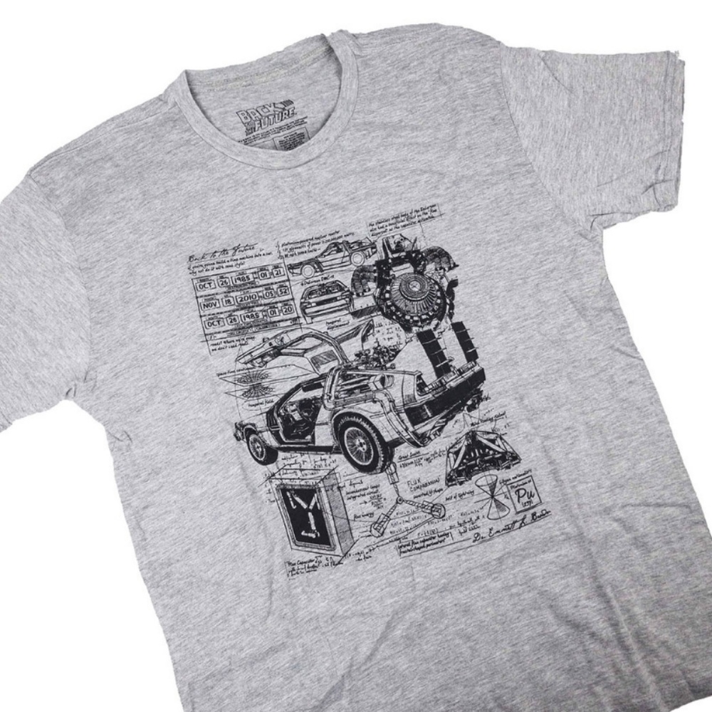 Back To The Future 'DeLorean Blueprint' T-Shirt